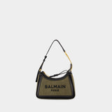 B-Army Shoulder Bag - Balmain - Canvas - Khaki/Black