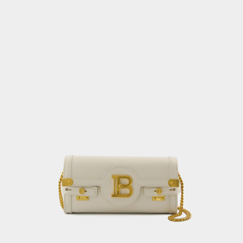 B-Buzz 23 Shopper Bag - Balmain - Leather - Beige