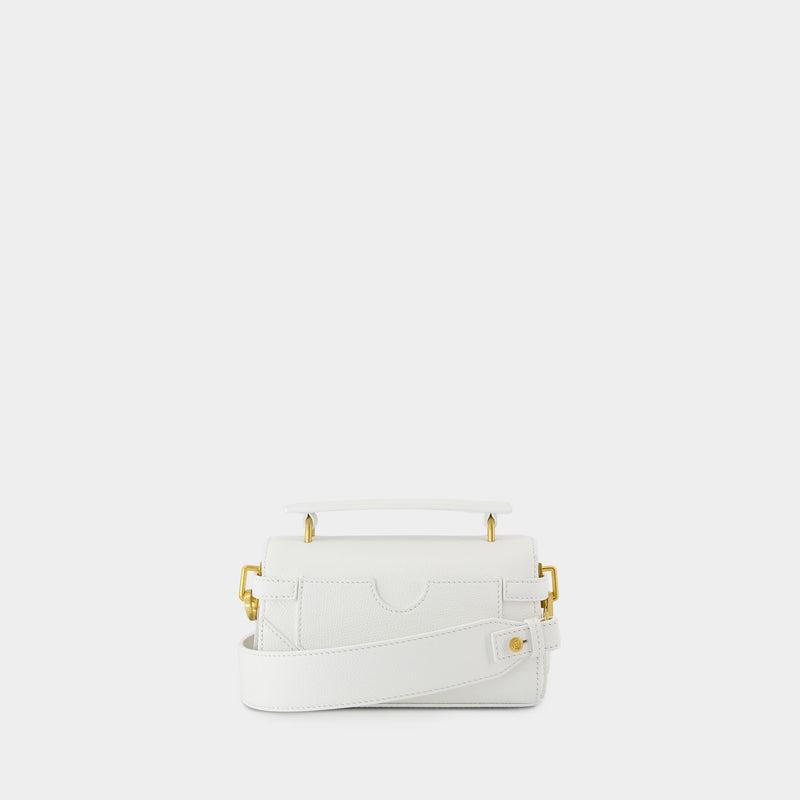 B-Buzz 19 Purse - Balmain - Leather - White