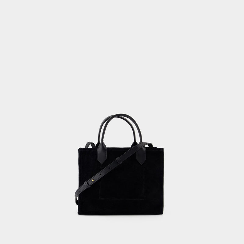 B-Army Small Shopper Bag - Balmain - Leather - Black