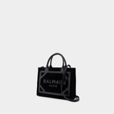 B-Army Small Shopper Bag - Balmain - Leather - Black