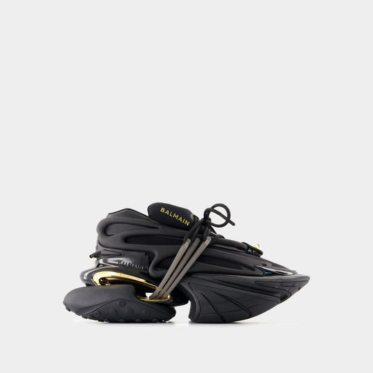 Unicorn Low Sneakers - Balmain - Leather - Black