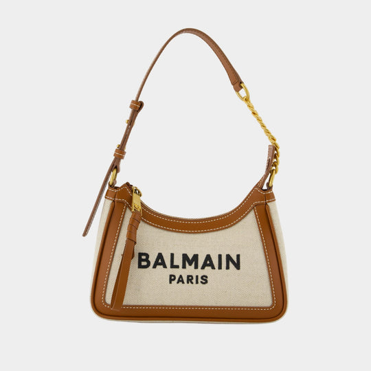B-Army Shoulder Bag - Balmain - Canvas - Neutral