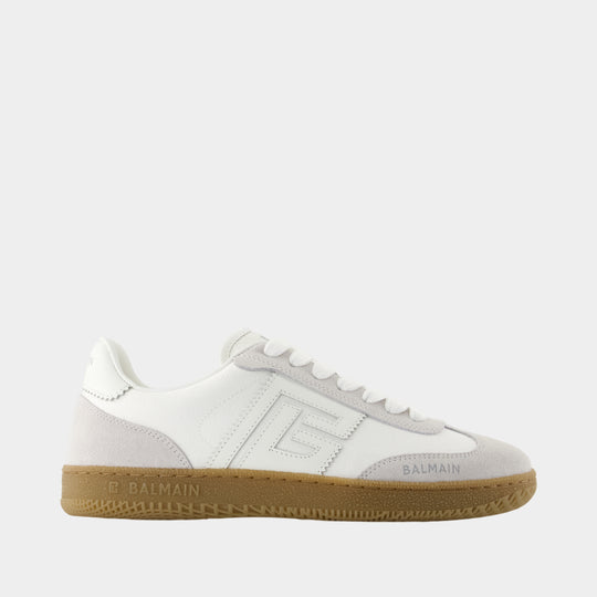 Swan Sneakers - Balmain - Leather - White
