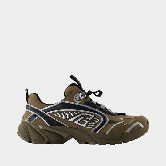 Cosmic Dust sneakers - Balmain - Leather - Khaki