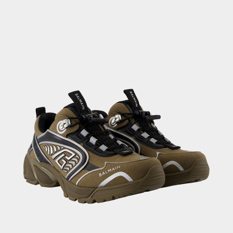 Cosmic Dust sneakers - Balmain - Leather - Khaki