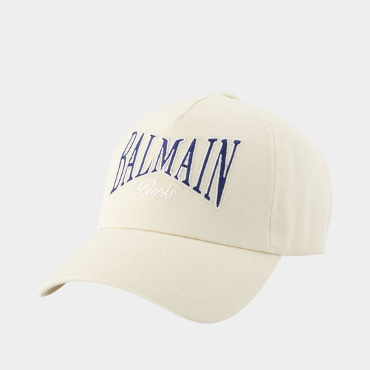 College Emb Cap - Balmain - Cotton - Beige