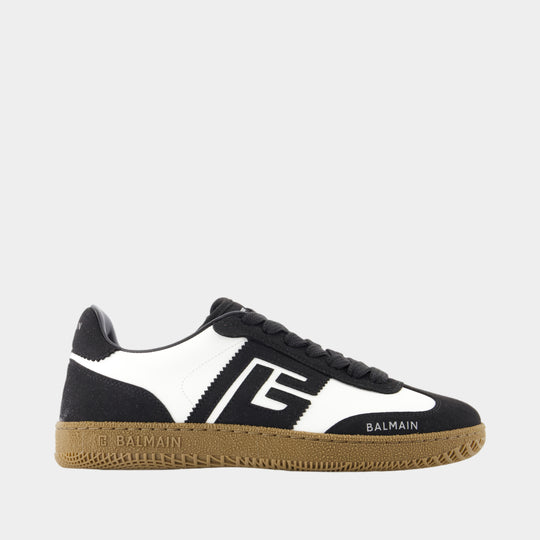 Swan Sneakers - Balmain - Leather - Black