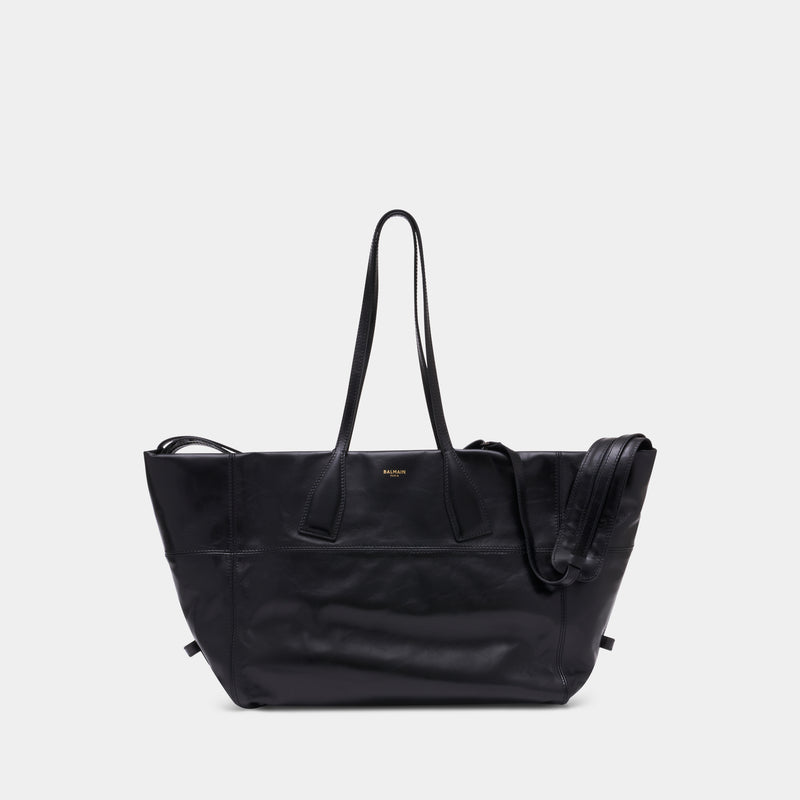 Track Zip Travel Bag - Balmain - Leather - Black