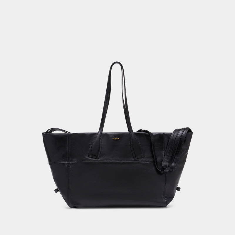 Track Zip Travel Bag - Balmain - Leather - Black