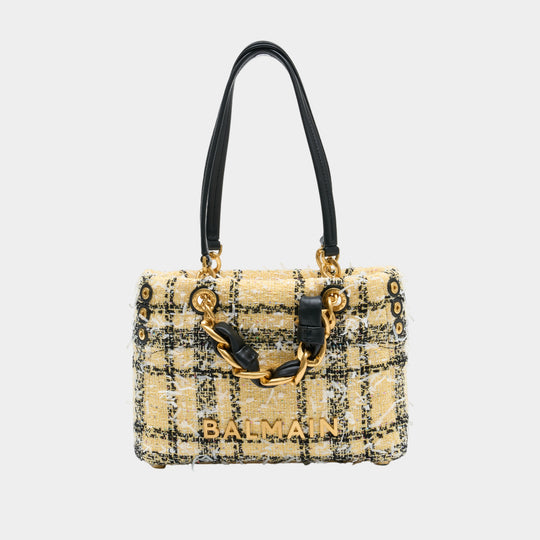 1945 Small Shopper Bag - Balmain - Wool - Yellow