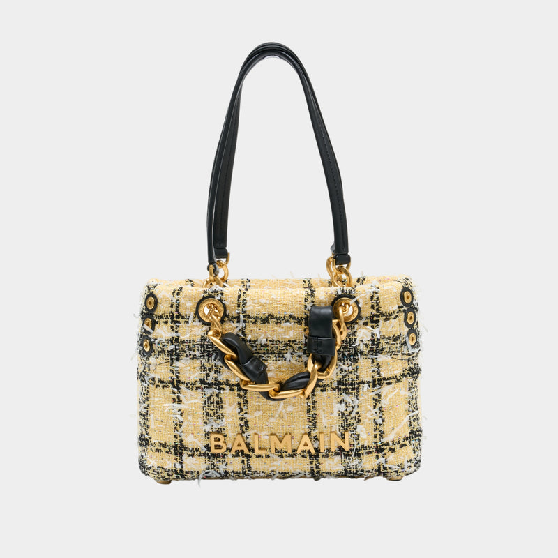 1945 Small Shopper Bag - Balmain - Wool - Yellow