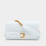 Shuffle Wallet On Chain - Balmain - Leather - White