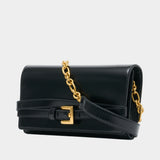 Shuffle Wallet On Chain - Balmain - Leather - Black
