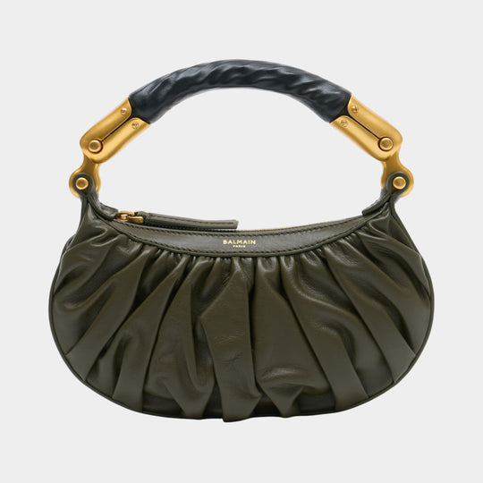 Ebene Mini Bag - Balmain - Leather - Green