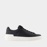 B-Court Sneakers - Balmain - Leather - Black