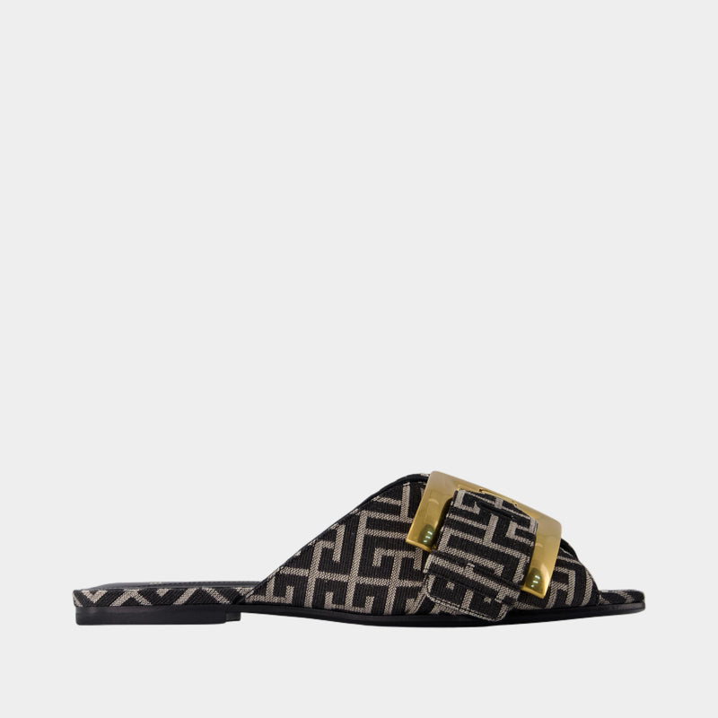 Anthem Sandals - Balmain - Cotton - Black