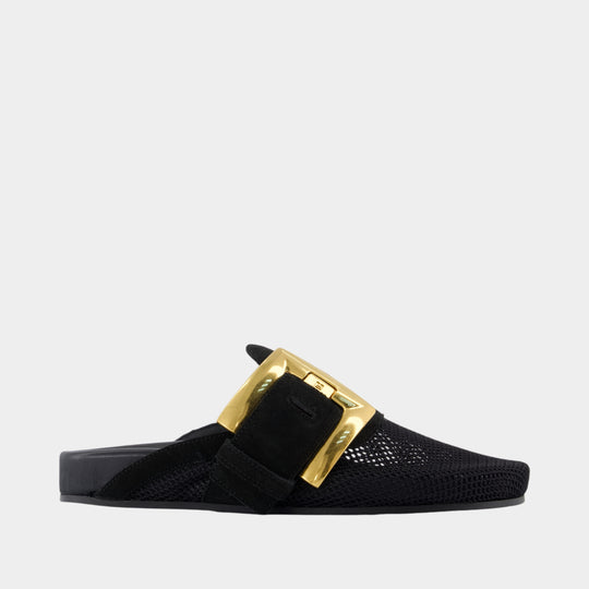 Anthem Mules - Balmain - Suede - Black