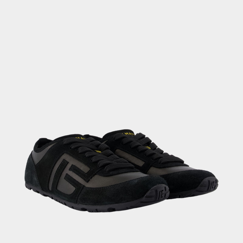 Racer 45 Sneakers - Balmain - Leather - Black