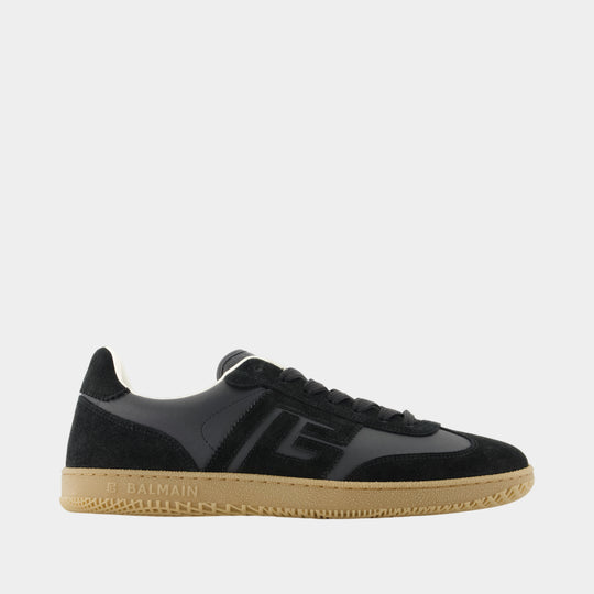 Swan Sneakers - Balmain - Leather - Black