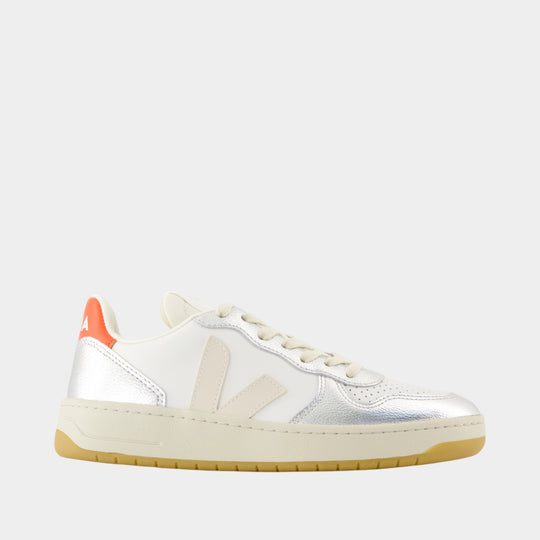 V-10 Sneakers - Veja - Leather - Silver