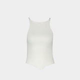 Signature Top - Courreges - Cotton - White