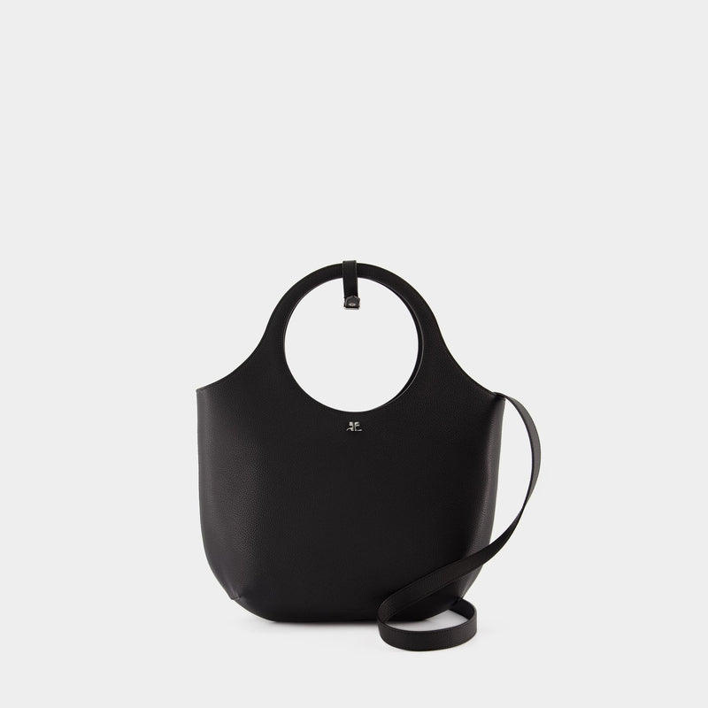 Medium Holy Shoulder Bag - Courreges - Leather - Black