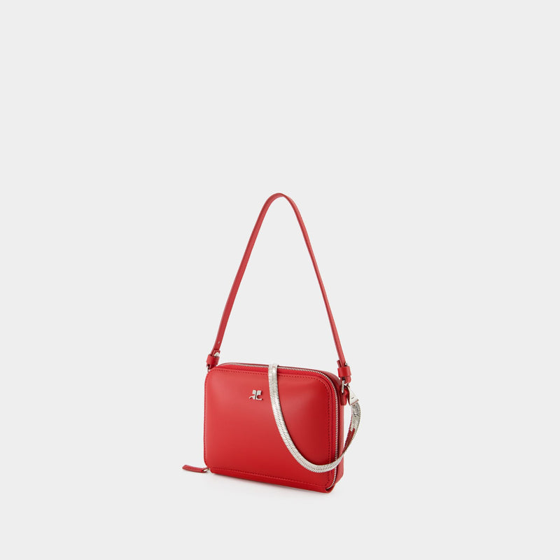 Cloud Chained Purse - Courreges - Leather - Red