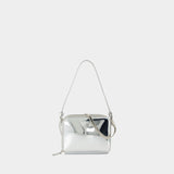 Cloud Chained Mirror Purse - Courreges - Leather - Silver