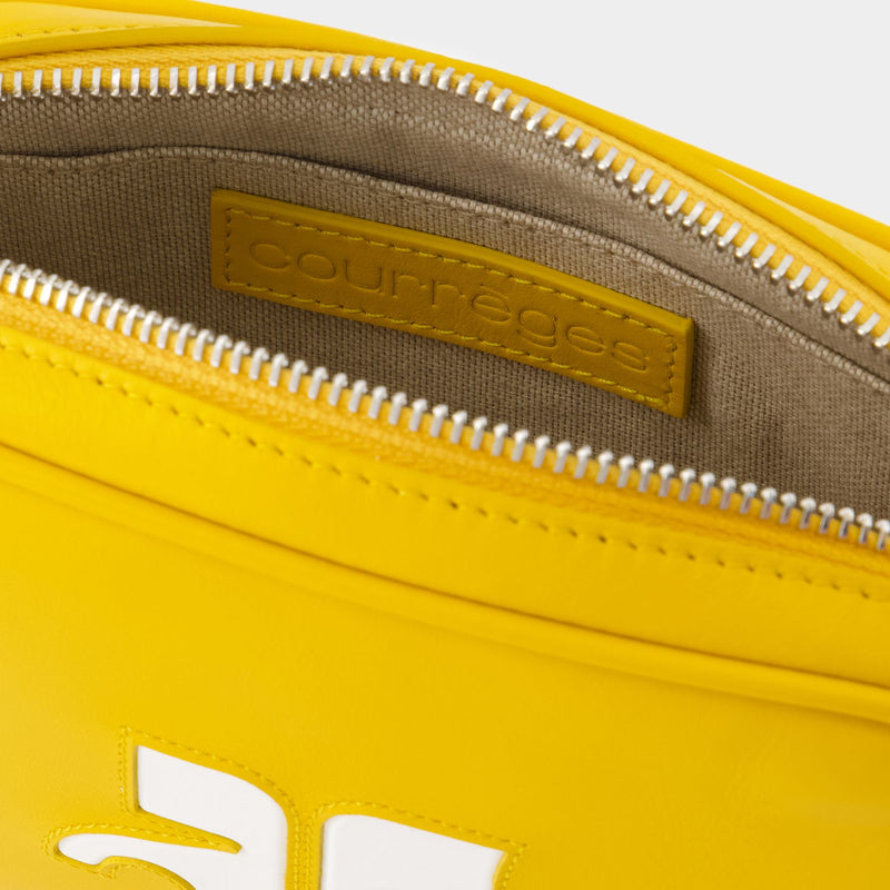 Slim Camera Bag - Courreges - Leather - Yellow