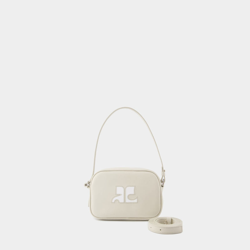 Slim Camera Bag - Courreges - Leather - Grey