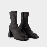 Reedition Ankle Boots - Courreges - Synthetic Leather - Black