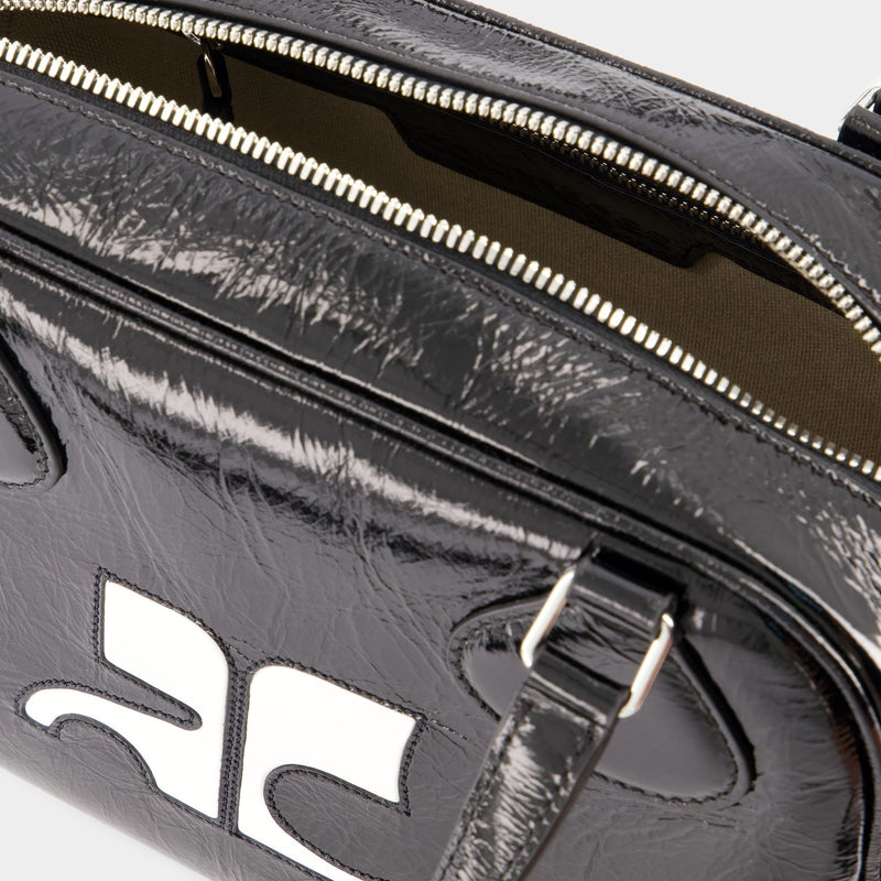 Reedition Bowling Bag - Courreges - Leather - Black