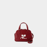 Reedition Bowling Bag - Courreges - Leather - Red