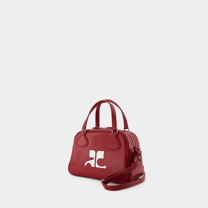 Reedition Bowling Bag - Courreges - Leather - Red