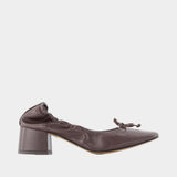 Nicoise Pumps - Rouje - Leather - Brown