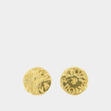 Antique Coin Earrings - PATOU - Metal - Gold