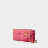 Wallet On Chain - PATOU - Leather - Pink