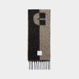 Scarf - PATOU - Wool - Black