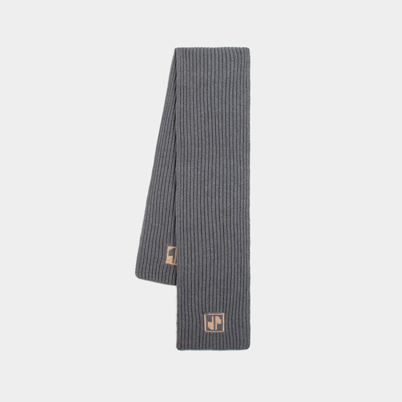 Jp Scarf - PATOU - Wool - Grey