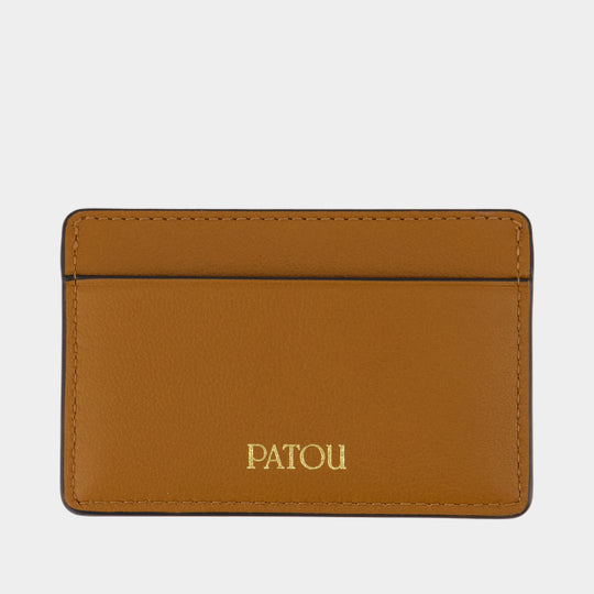 JP Cardholder - PATOU - Leather - Brown