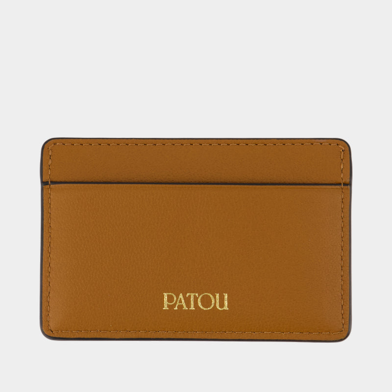 JP Cardholder - PATOU - Leather - Brown