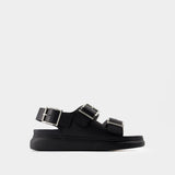 Seal Sandals - Alexander McQueen - Calfskin - Black