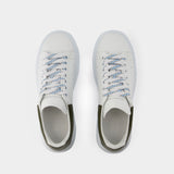 Oversized Sneakers - Alexander McQueen - Leather - White/Khaki