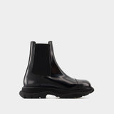 Treadslick Ankle Boots - Alexander McQueen - Calfskin - Black