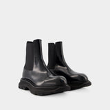 Treadslick Ankle Boots - Alexander McQueen - Calfskin - Black