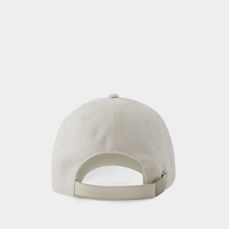 Classic Logo Bic Cap - Alexander McQueen - Cotton - White