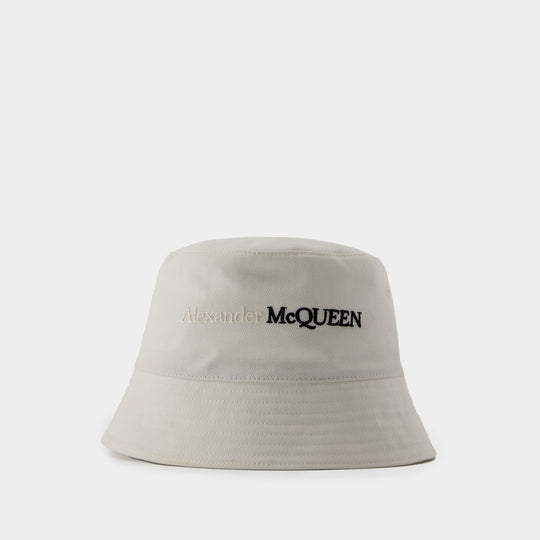 Bob Classique Logo Bic - Alexander McQueen - Cotton - White