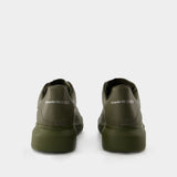 Oversized Sneakers - Alexander McQueen - Leather - Khaki