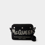 Camera Crossbody - Alexander McQueen - Polyester - Black